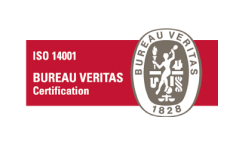 Sello certificado ISO 14001 color