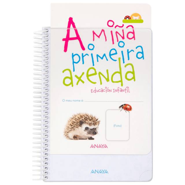 cubierta para agenda personalizable con encarte