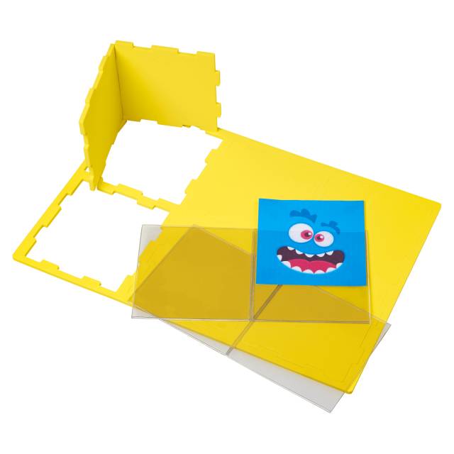 dado gigante de eva con bolsillos para tarjetas