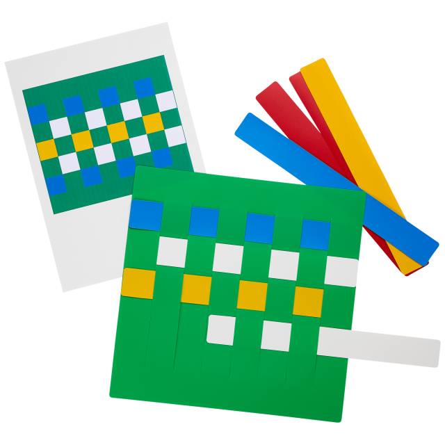 juego para crear e imitar patrones tejidos