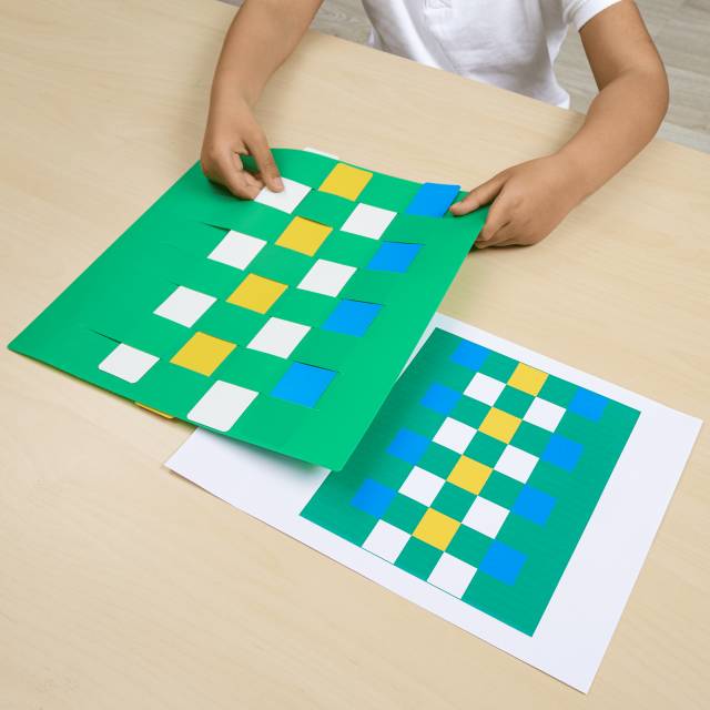 juego tipo telar para primaria en plástico reciclable