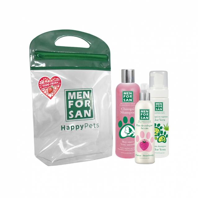 neceser con asa y cremallera pack higiene y belleza para gatos